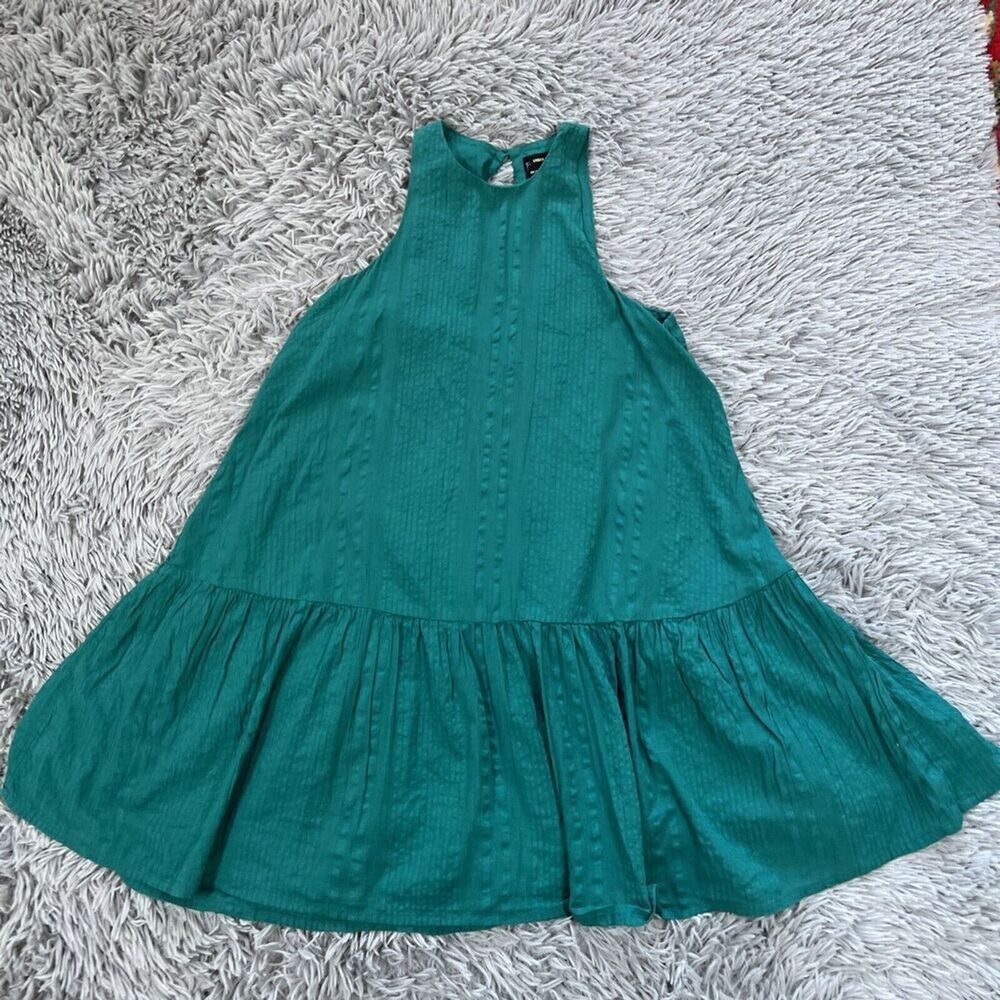Urban Outfitters Teal Green Sleeveless Midi Dress